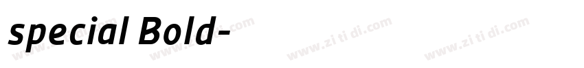 special Bold字体转换